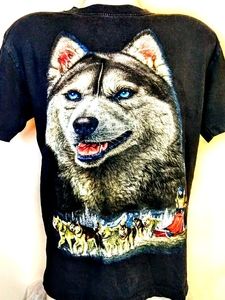 VINTAGE ROCK CHANG ALASKAN MALAMUTE tee size Med